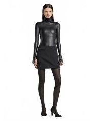 Mini-skirt One Minute Twill - Courreges - Black Mini-skirt One Minute Twill - Courreges - Black