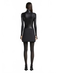 Mini-skirt One Minute Twill - Courreges - Black Mini-skirt One Minute Twill - Courreges - Black