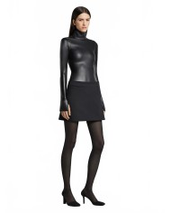Mini-skirt One Minute Twill - Courreges - Black Mini-skirt One Minute Twill - Courreges - Black