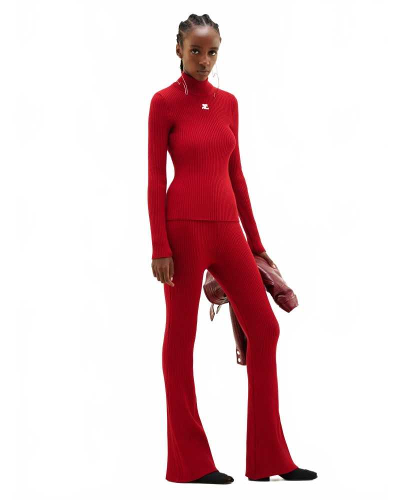 Reedition Knit Ls Jumper - Locks - Red Reedition Knit Ls Jumper - Locks - Red