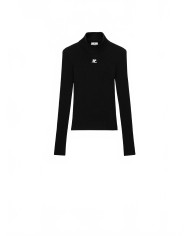 Reedition Knit Ls Jumper - Locks - Black