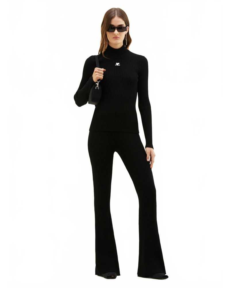 Reedition Knit Ls Jumper - Locks - Black