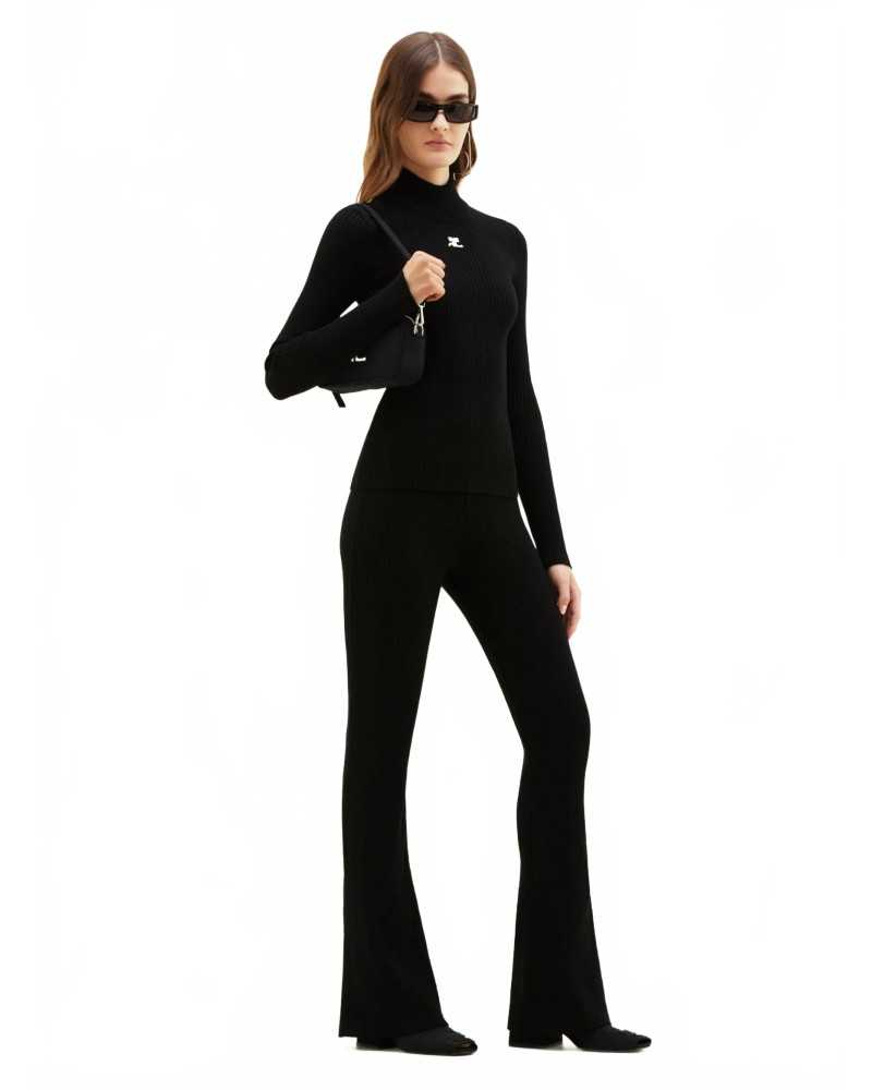 Reedition Knit Ls Jumper - Locks - Black