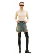 Reedition Knit Ls Jumper - Courreges - Cappuccino