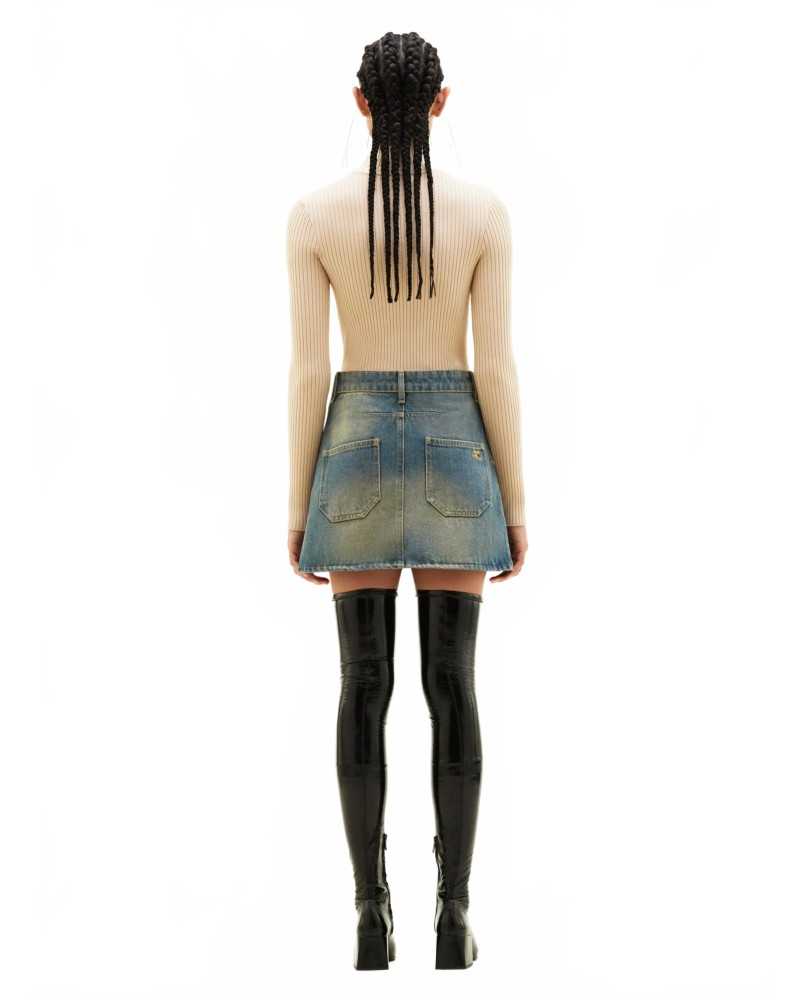 Reedition Knit Ls Jumper - Courreges - Cappuccino