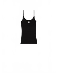 Reedition Knit Tank Top - Courreges - Black Reedition Knit Tank Top - Courreges - Black