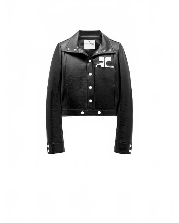 Reedition Vinyl Jacket - Courreges - Black Reedition Vinyl Jacket - Courreges - Black