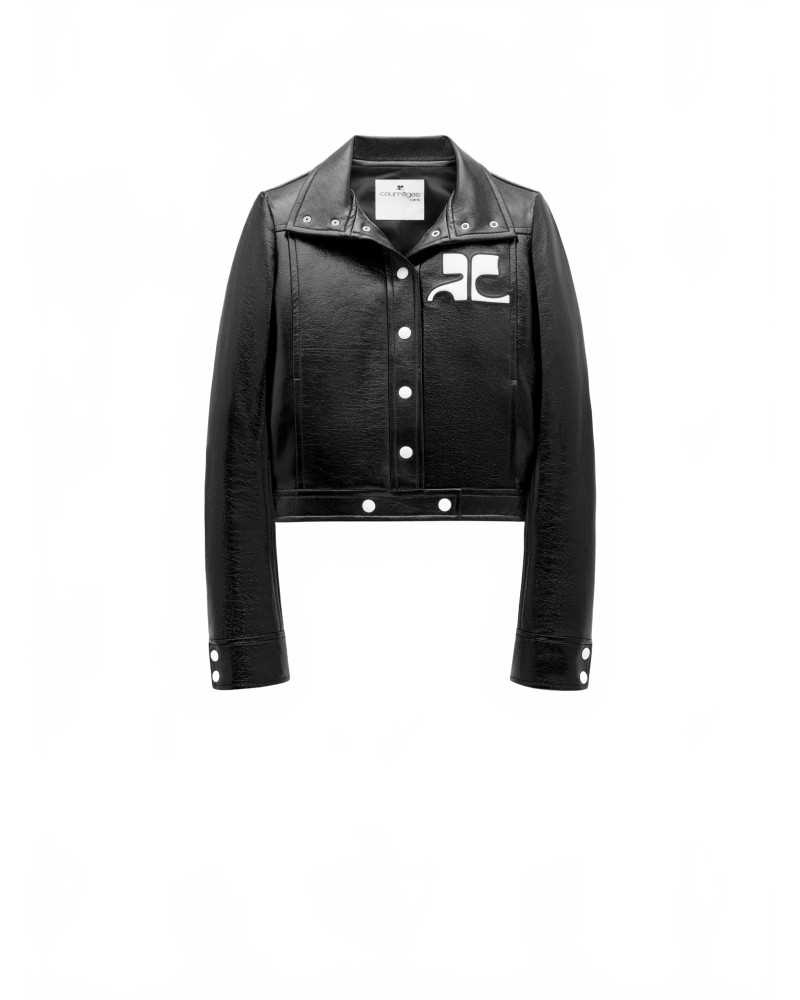 Reedition Vinyl Jacket - Courreges - Black Reedition Vinyl Jacket - Courreges - Black