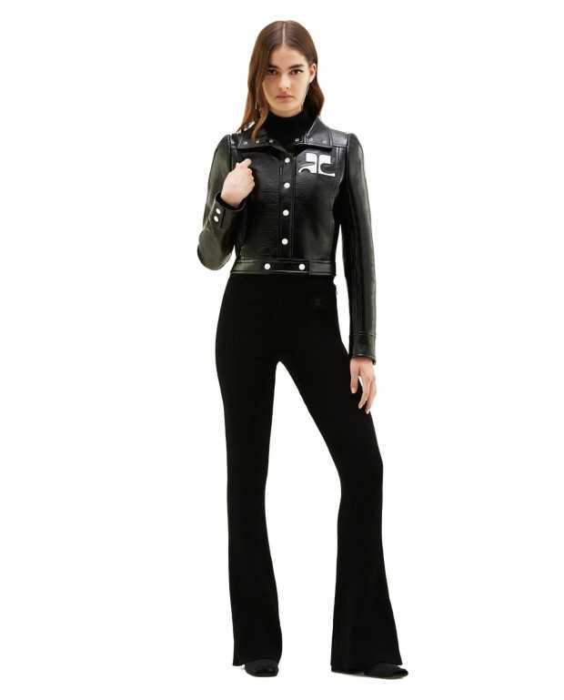 Reedition Vinyl Jacket - Courreges - Black Reedition Vinyl Jacket - Courreges - Black