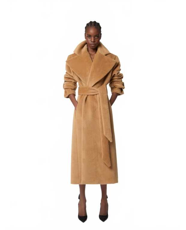 Long Manteau En Alpaga Et Laine - Nina Ricci - Dark Tobacco Long Manteau En Alpaga Et Laine - Nina Ricci - Dark Tobacco