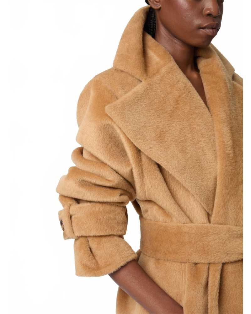 Long Coat In Alpaca And Wool - Nina Ricci - Dark Tobacco Long Coat In Alpaca And Wool - Nina Ricci - Dark Tobacco