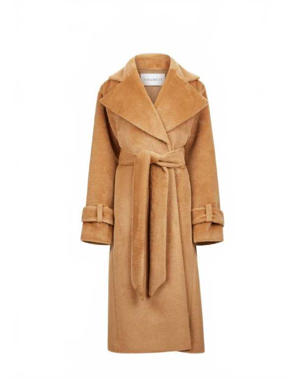 Long Manteau En Alpaga Et Laine - Nina Ricci - Dark Tobacco Long Manteau En Alpaga Et Laine - Nina Ricci - Dark Tobacco