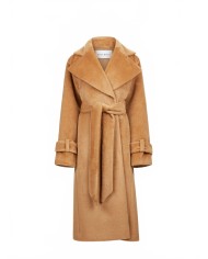 Long Coat In Alpaca And Wool - Nina Ricci - Dark Tobacco Long Coat In Alpaca And Wool - Nina Ricci - Dark Tobacco