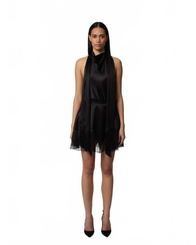 Mini Jupe En Satin - Nina Ricci - Black Mini Jupe En Satin - Nina Ricci - Black