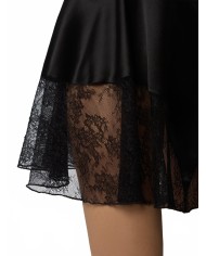 Satin Mini Skirt - Nina Ricci - Black Satin Mini Skirt - Nina Ricci - Black