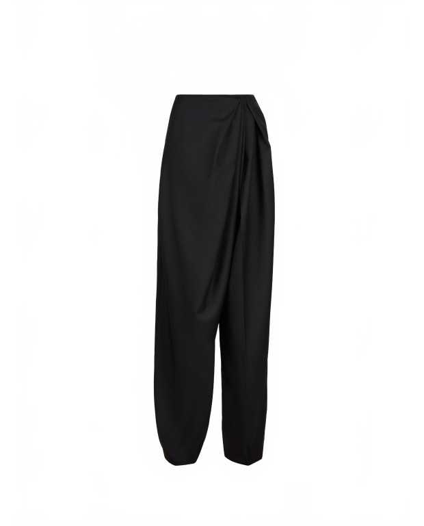 Pantalon Large Drape - Nina Ricci - Black Pantalon Large Drape - Nina Ricci - Black