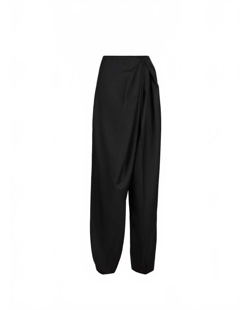 Wide Drape Pants - Nina Ricci - Black Wide Drape Pants - Nina Ricci - Black