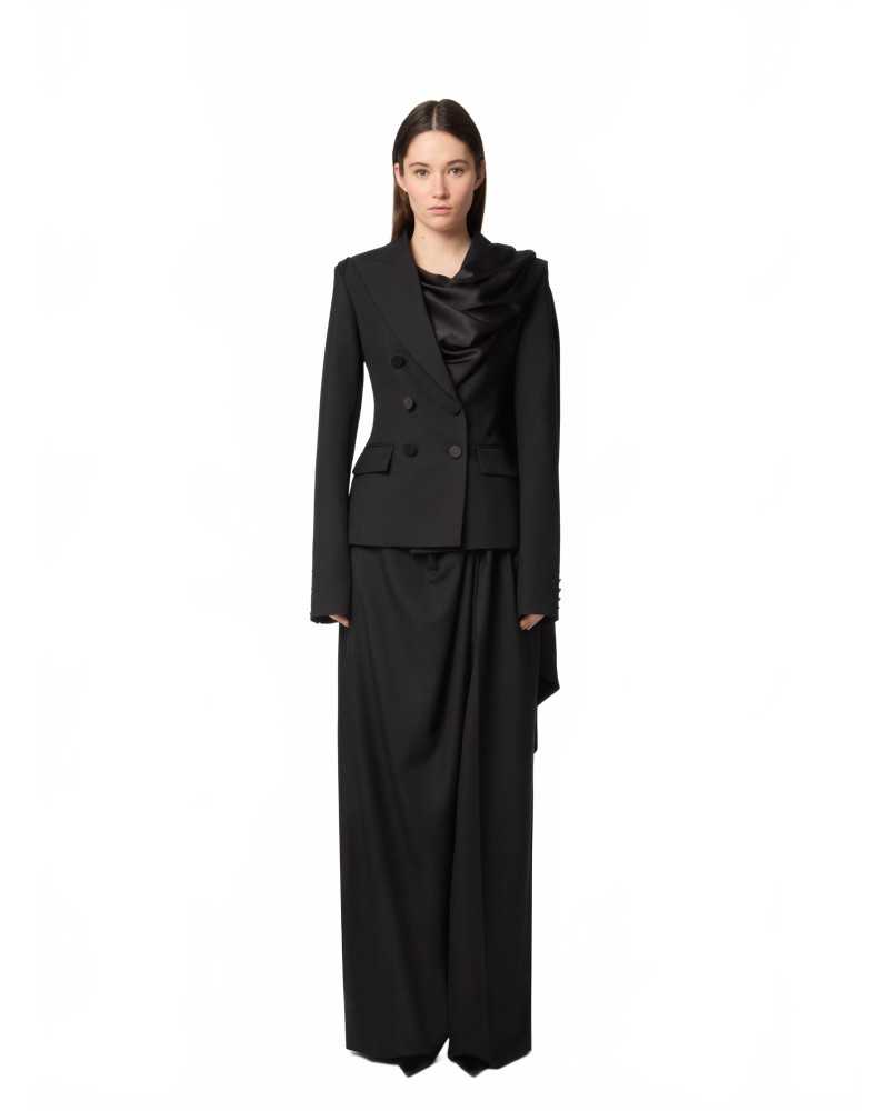 Wide Drape Pants - Nina Ricci - Black Wide Drape Pants - Nina Ricci - Black