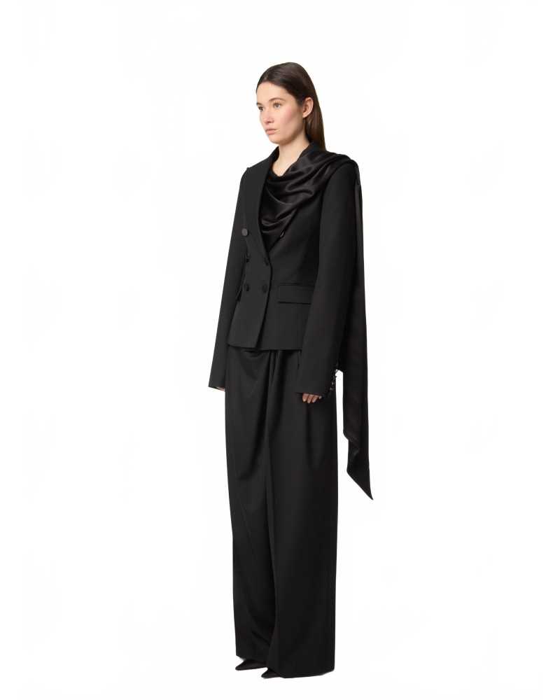 Wide Drape Pants - Nina Ricci - Black Wide Drape Pants - Nina Ricci - Black
