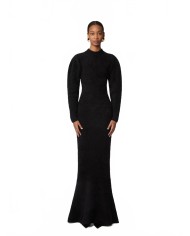 Wool And Alpaca Maxi Dress - Nina Ricci - Black Wool And Alpaca Maxi Dress - Nina Ricci - Black