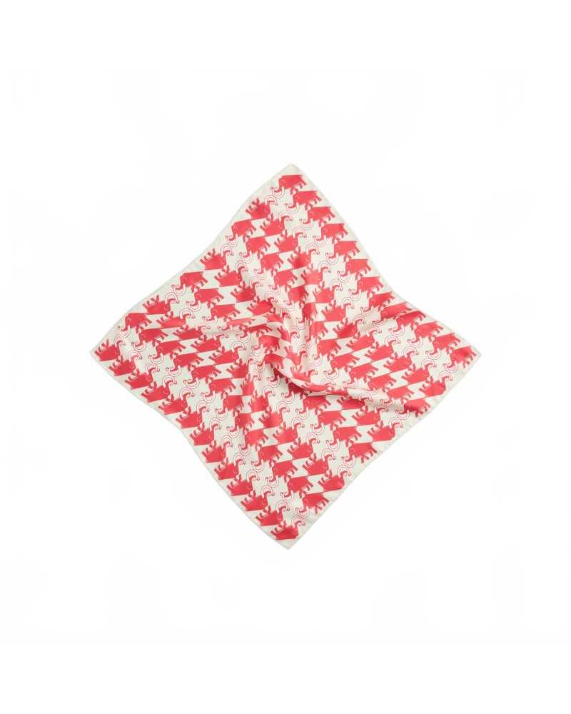 Mammut x Cabourn Direttissima Silk Scarf - White Stone-Mammut Red