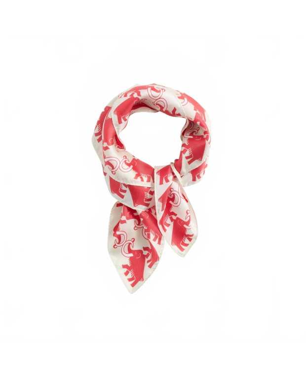 Mammut x Cabourn Direttissima Silk Scarf - White Stone-Mammut Red Mammut x Cabourn Direttissima Silk Scarf - White Stone-Mammut Red