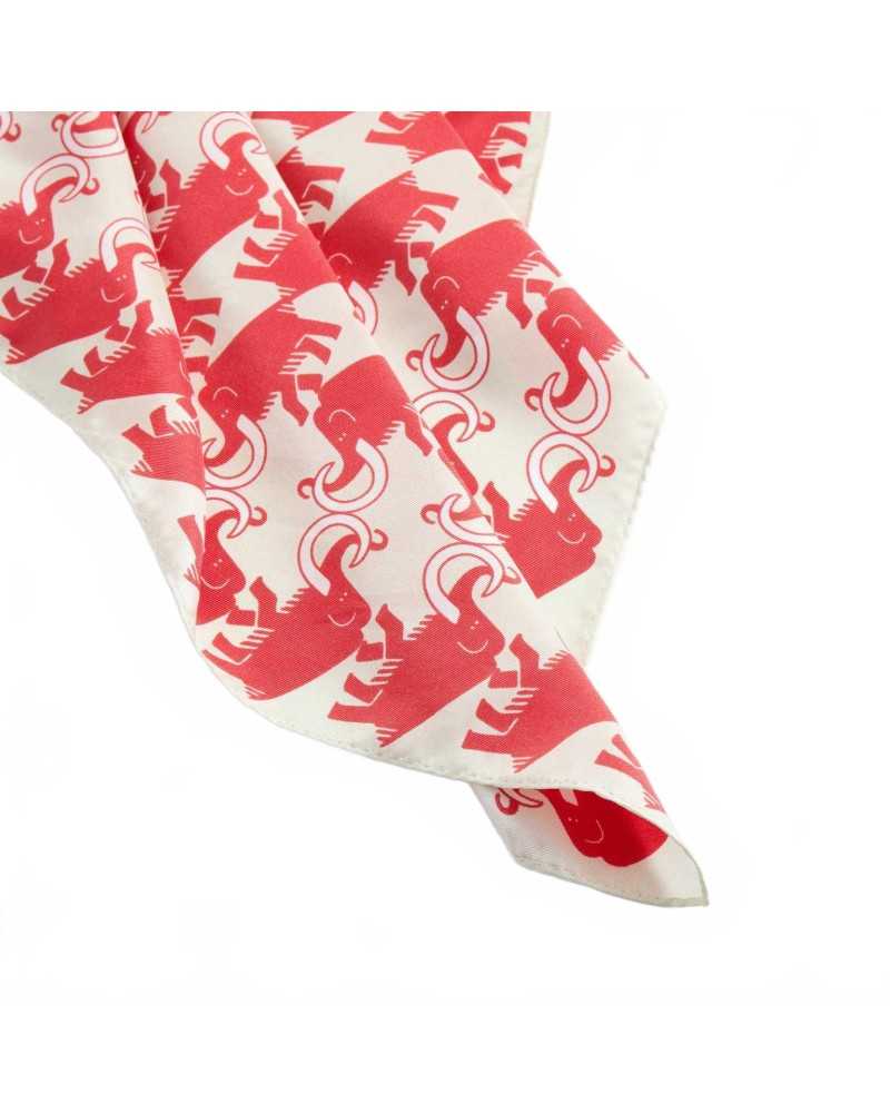 Mammut x Cabourn Direttissima Silk Scarf - White Stone-Mammut Red