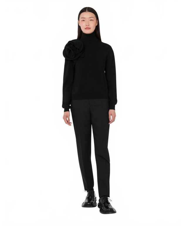 Pull En Laine Fleur - Moschino - Black Pull En Laine Fleur - Moschino - Black