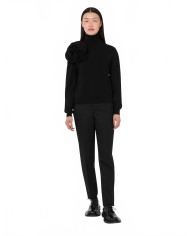 Pull En Laine Fleur - Moschino - Black Pull En Laine Fleur - Moschino - Black