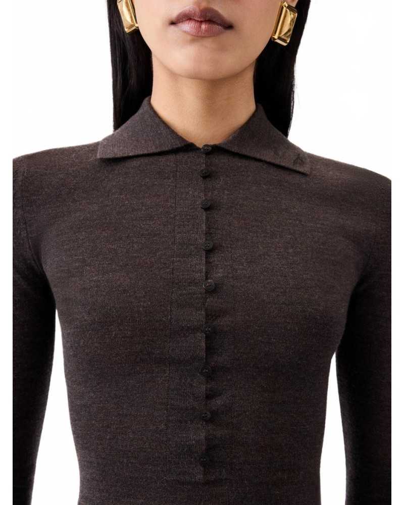 Le Polo Merino ML - Jacquemus - Dark Brown Le Polo Merino ML - Jacquemus - Dark Brown