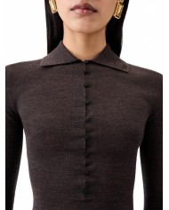 Le Polo Merino ML - Jacquemus - Dark Brown Le Polo Merino ML - Jacquemus - Dark Brown