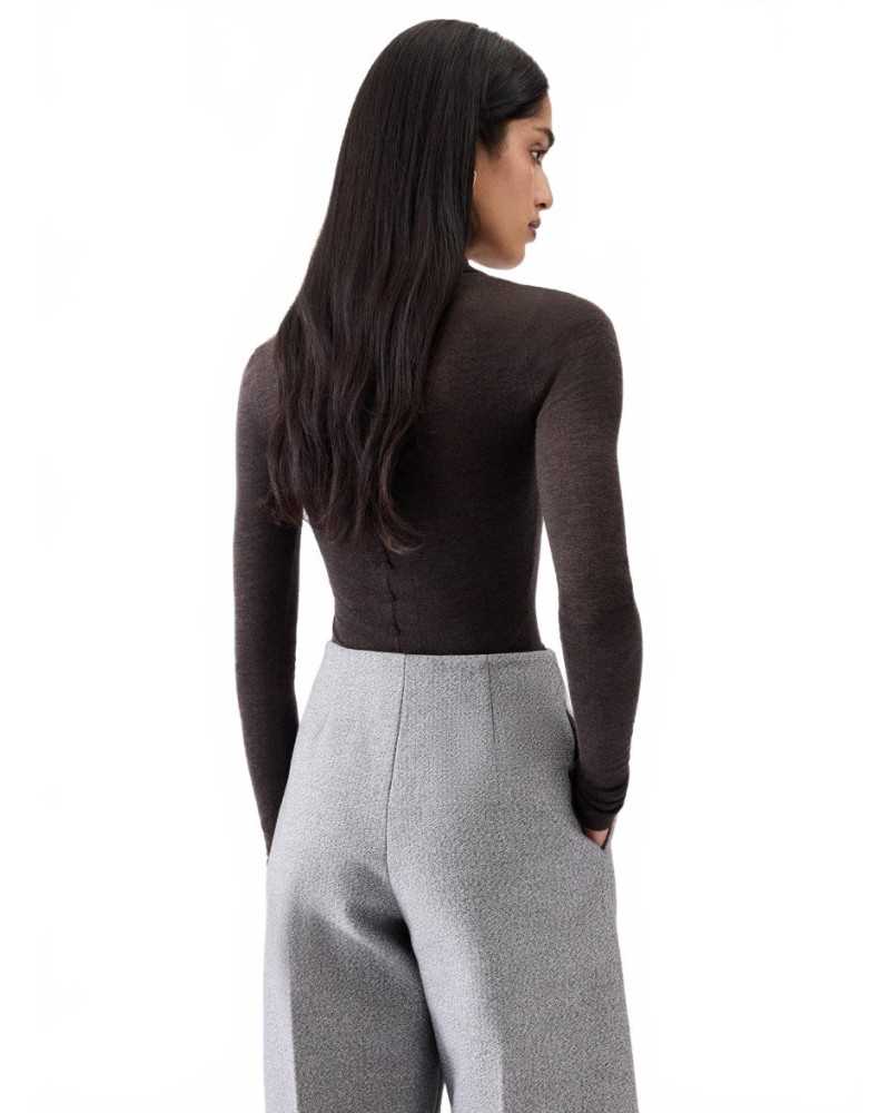 Merino ML Polo - Jacquemus - Dark Brown Merino ML Polo - Jacquemus - Dark Brown