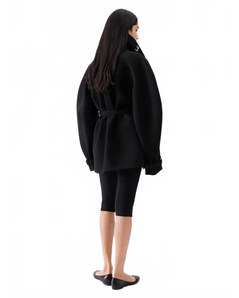 Ovalo Court Trench Coat - Jacquemus - Black Ovalo Court Trench Coat - Jacquemus - Black