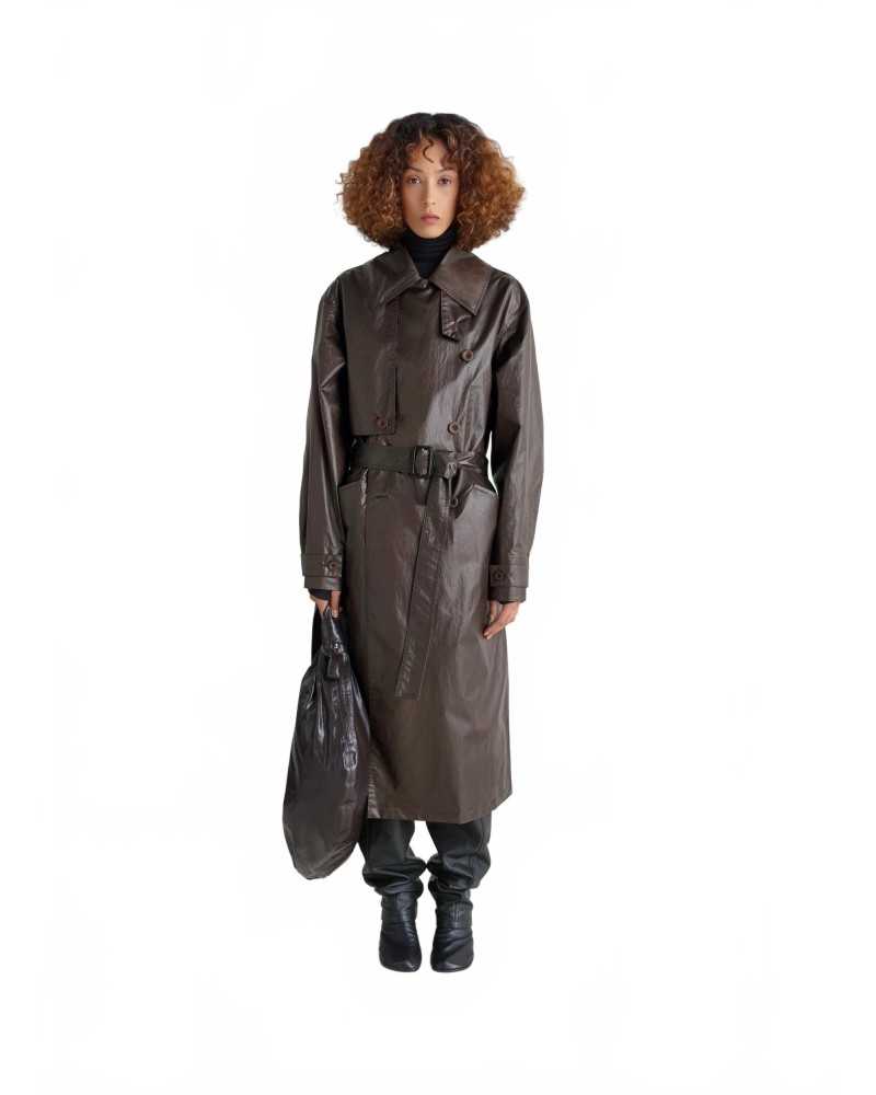 Trench Coat - Lemaire - Dark Cherry