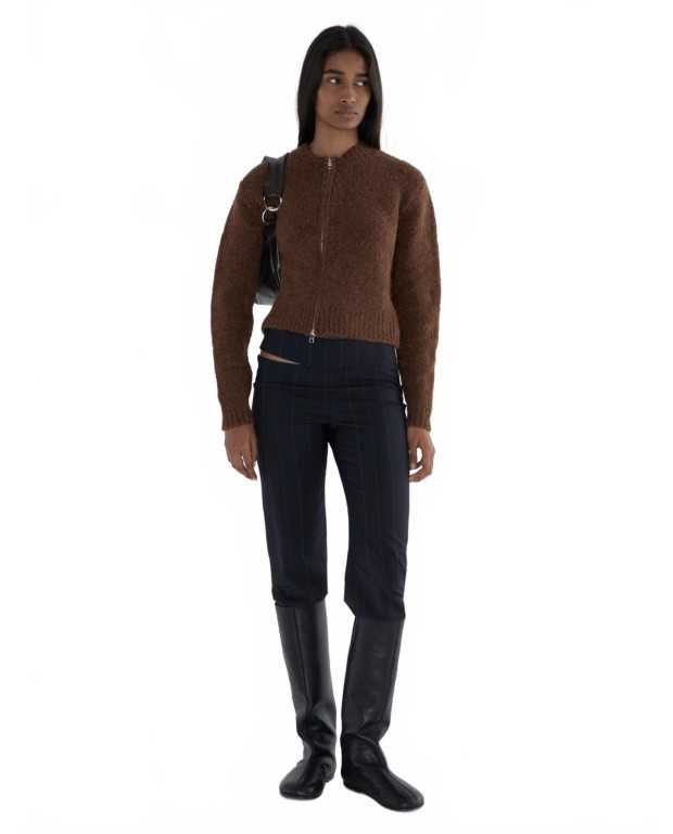 Cardigan Zip Hasta Luego - Paloma Wool - Brown Cardigan Zip Hasta Luego - Paloma Wool - Brown
