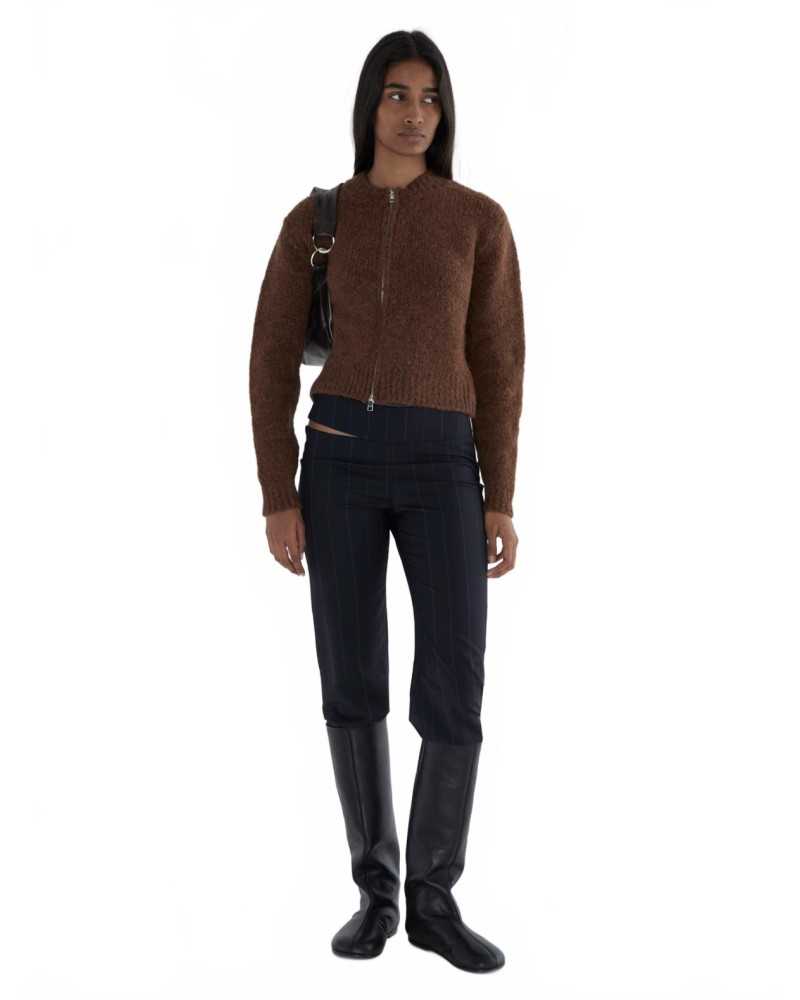 Hasta Luego Zip Cardigan - Paloma Wool - Brown Hasta Luego Zip Cardigan - Paloma Wool - Brown