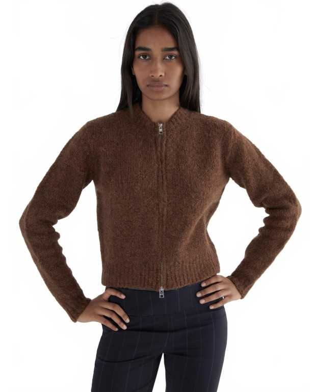 Cardigan Zip Hasta Luego - Paloma Wool - Brown Cardigan Zip Hasta Luego - Paloma Wool - Brown