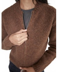 Cardigan Zip Hasta Luego - Paloma Wool - Brown