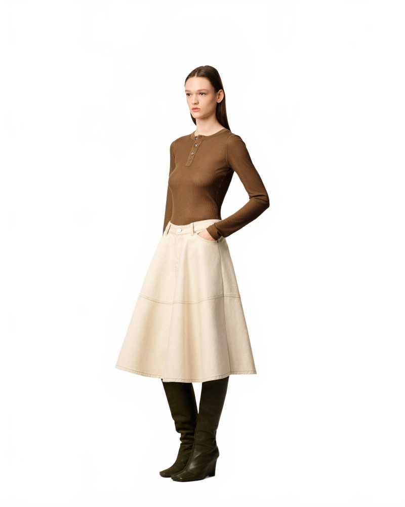 Midi Skirt - Ami - Ecru Midi Skirt - Ami - Ecru