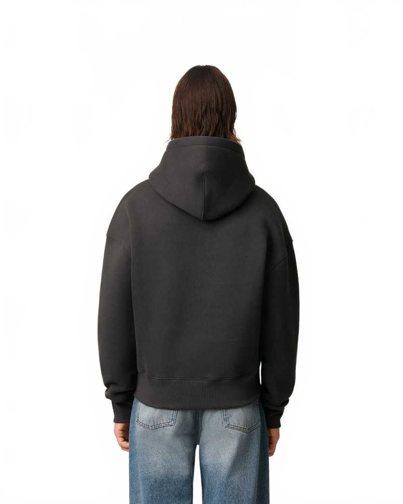 Hoodie Grand Ami De Coeur Embosse - Ami - Anthracite Hoodie Grand Ami De Coeur Embosse - Ami - Anthracite
