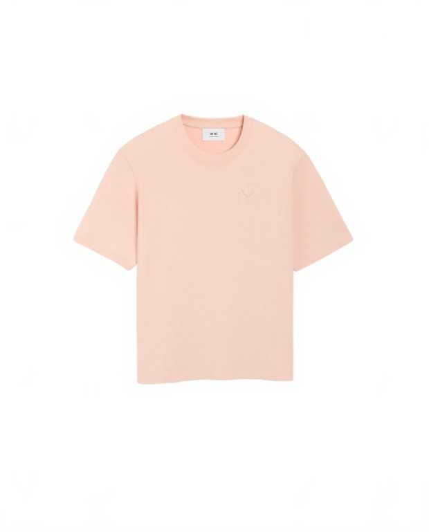 Tshirt Grand Adc Embosse - Ami - Poudre Tshirt Grand Adc Embosse - Ami - Poudre