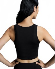 Studio Cut-Out Crop 1 Women - On Running - Black Studio Cut-Out Crop 1 Women - On Running - Black