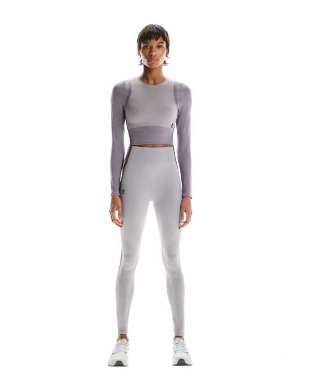 Studio Knit Long-T Crop Women - On Running - Lilac / Cosmos Studio Knit Long-T Crop Women - On Running - Lilac / Cosmos