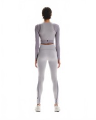 Studio Knit Long-T Crop Women - On Running - Lilac / Cosmos