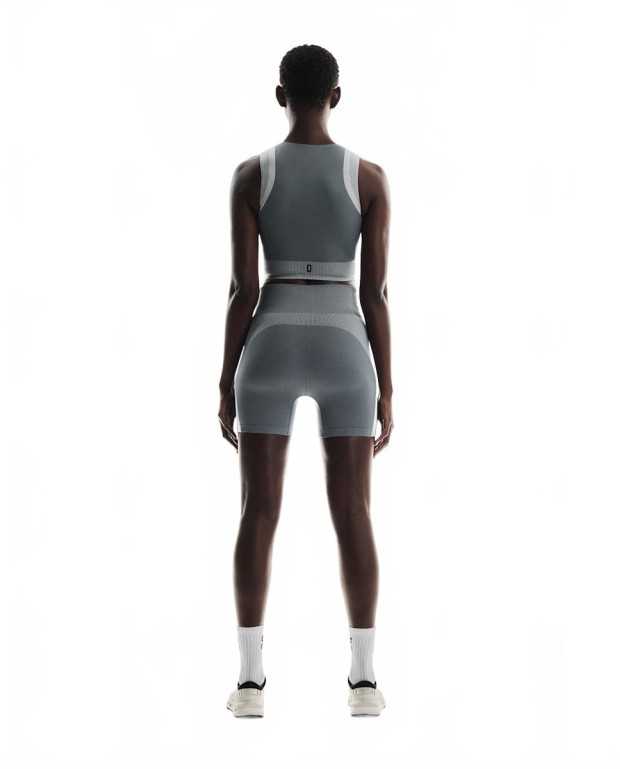 Studio Knit Shorts 1 Women - On Running - Rock / Glacier Studio Knit Shorts 1 Women - On Running - Rock / Glacier