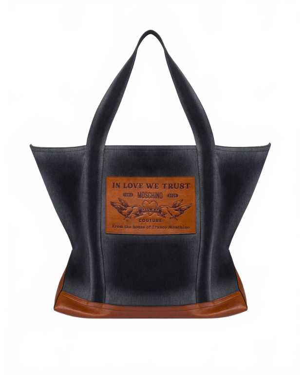 Fourre-tout En Denim - Moschino - Black Fourre-tout En Denim - Moschino - Black