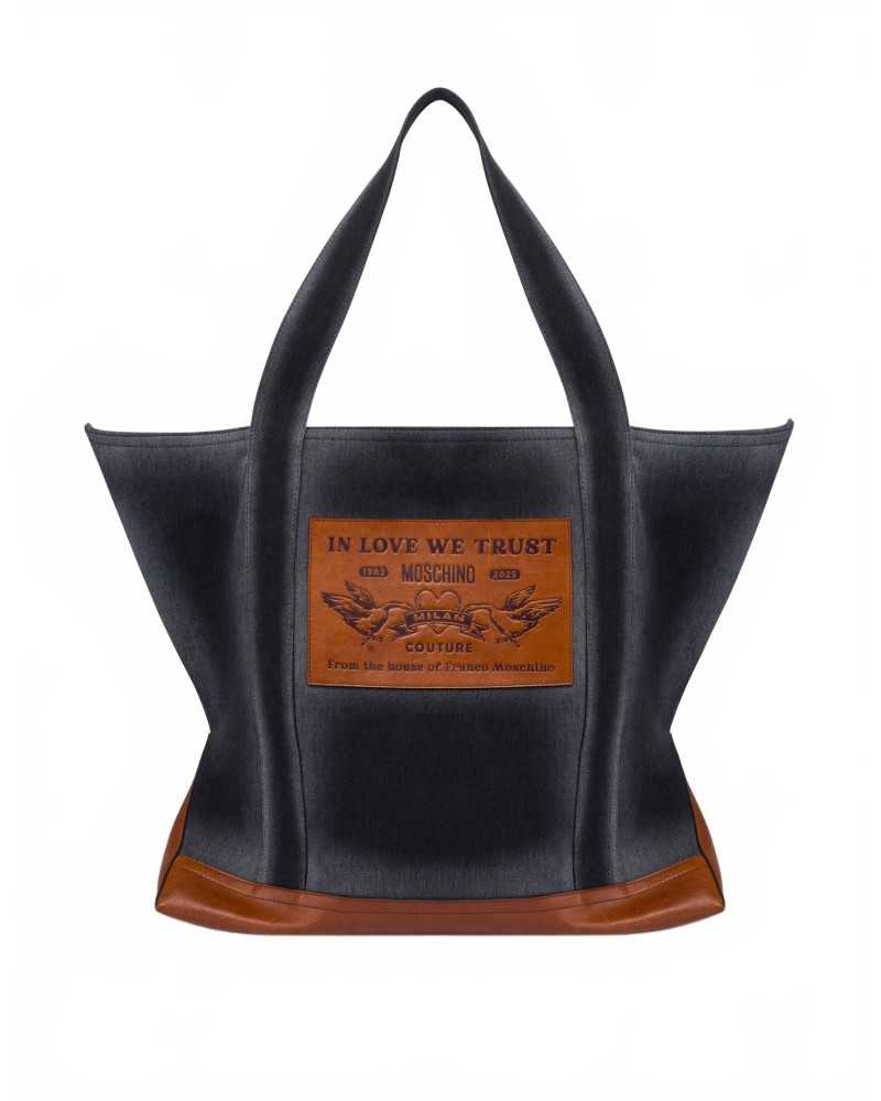 Fourre-tout En Denim - Moschino - Black Fourre-tout En Denim - Moschino - Black