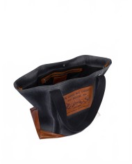 Denim Tote Bag - Moschino - Black