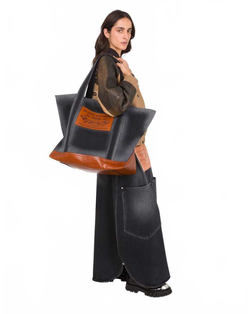 Fourre-tout En Denim - Moschino - Black Fourre-tout En Denim - Moschino - Black