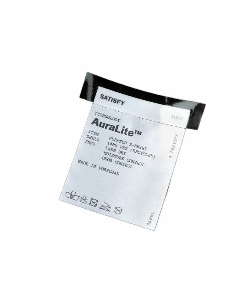 Auralite Pleated T-shirt - Satisfy - Black Auralite Pleated T-shirt - Satisfy - Black